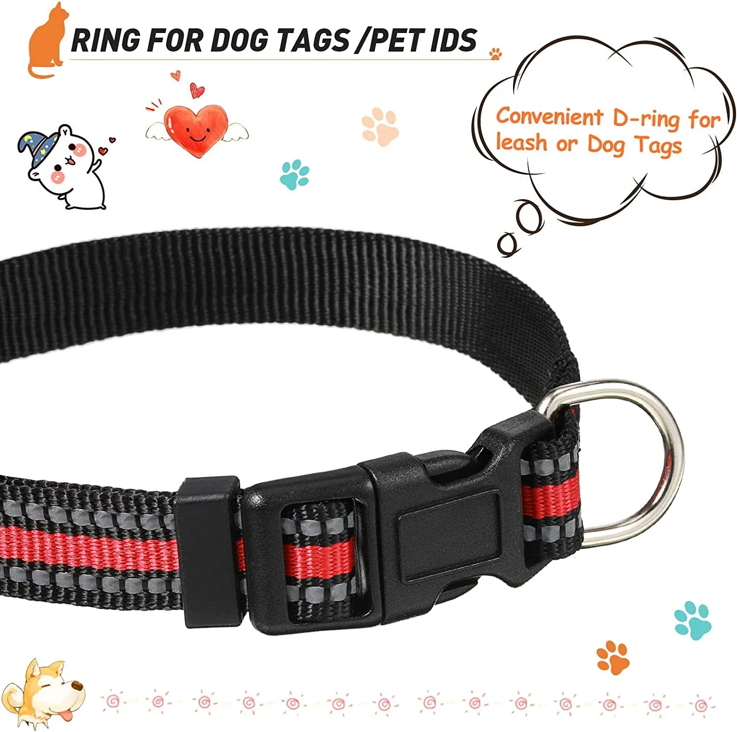 3 Pieces Dog Collar