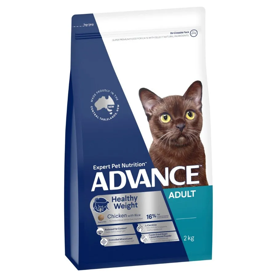 Advance Healthy Weight Adult Dry Cat Food 2kg
