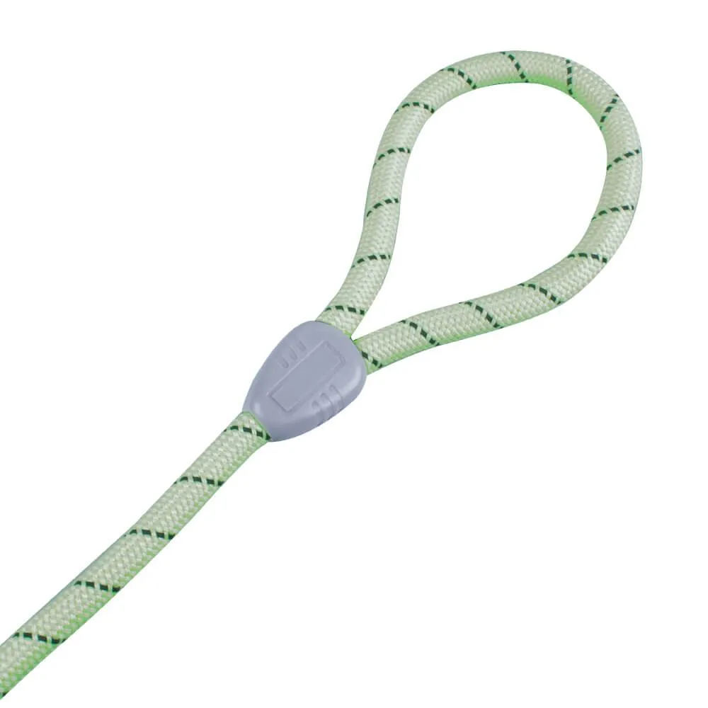 AllPetSolutions Reflective Rope Dog Lead, Green, 140cm