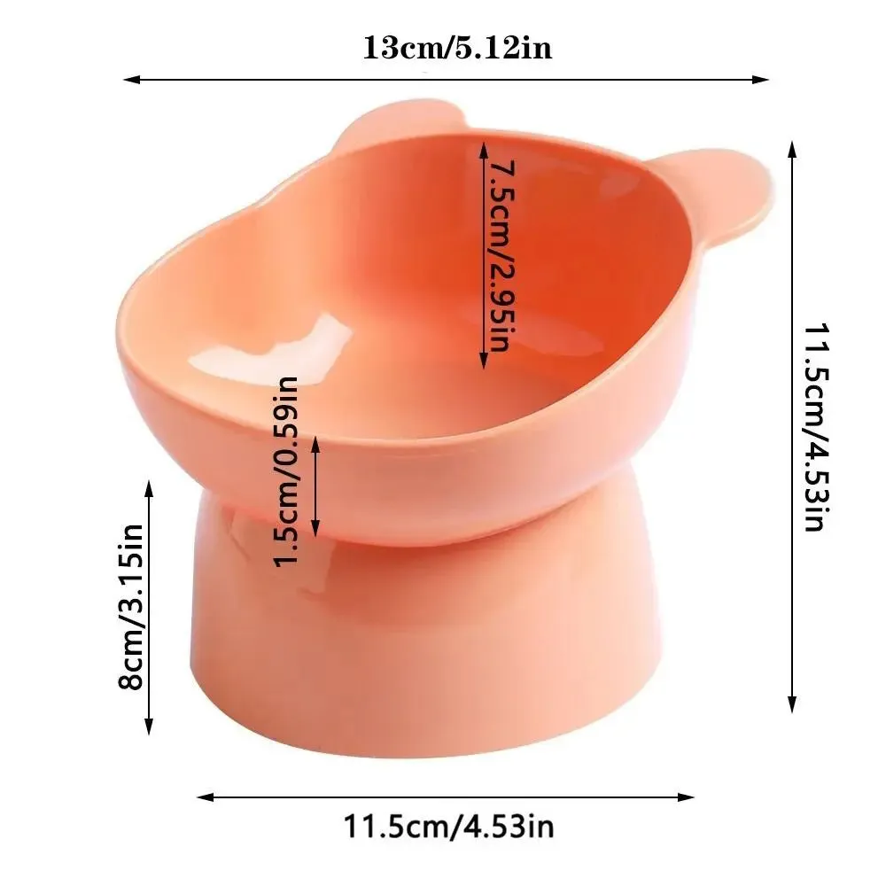 Anti-upset Home Cat Feeder Protects Cervical Vertebrae's Elevated Bowl High Feeding Bowl Pet Bowl