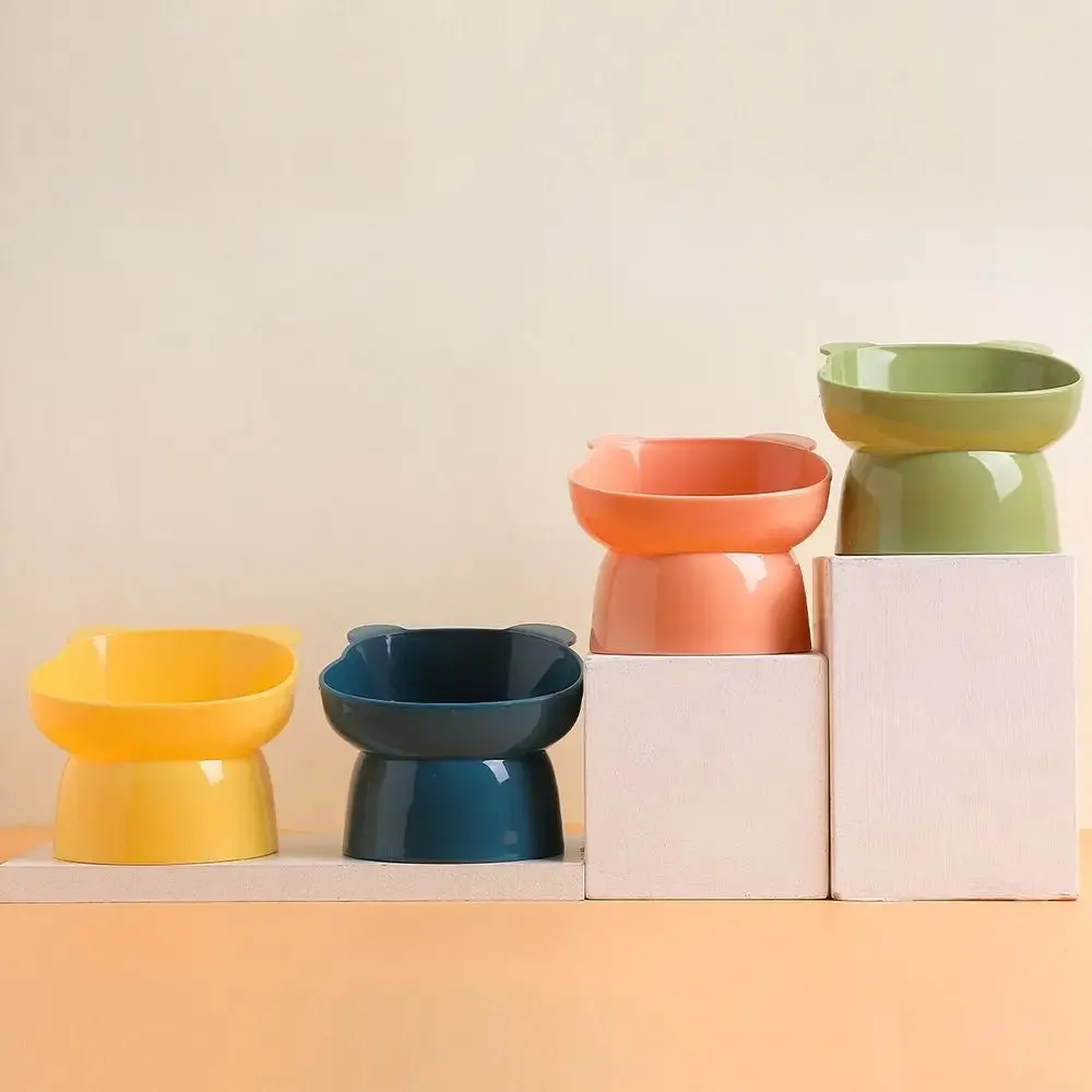 Anti-upset Home Cat Feeder Protects Cervical Vertebrae's Elevated Bowl High Feeding Bowl Pet Bowl