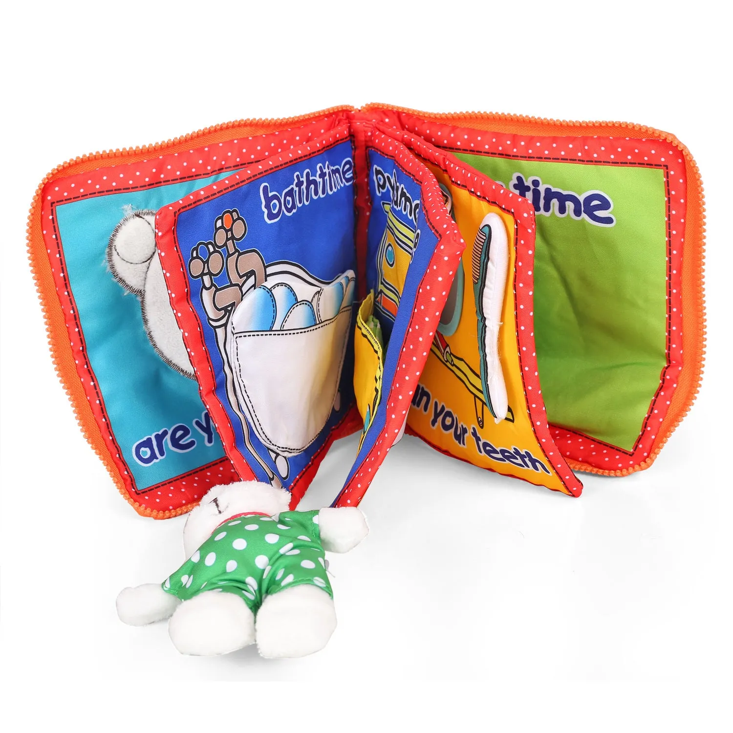Baby Moo Daily Multicolour Activity Cloth Book