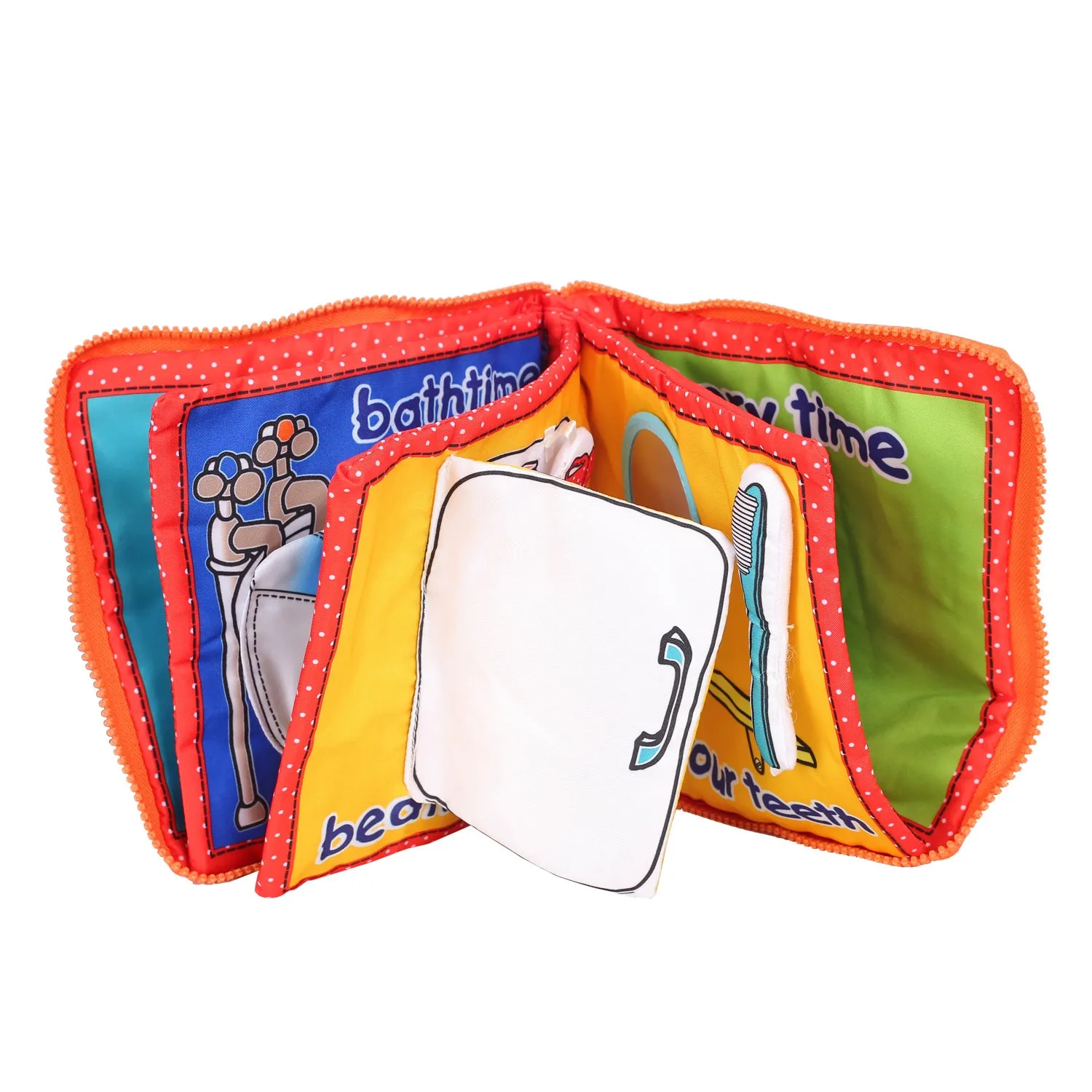 Baby Moo Daily Multicolour Activity Cloth Book