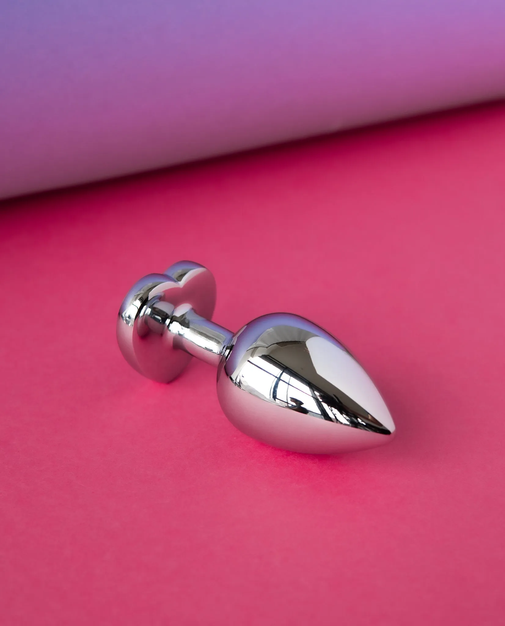 Bejewelled Heart Metal Butt Plug