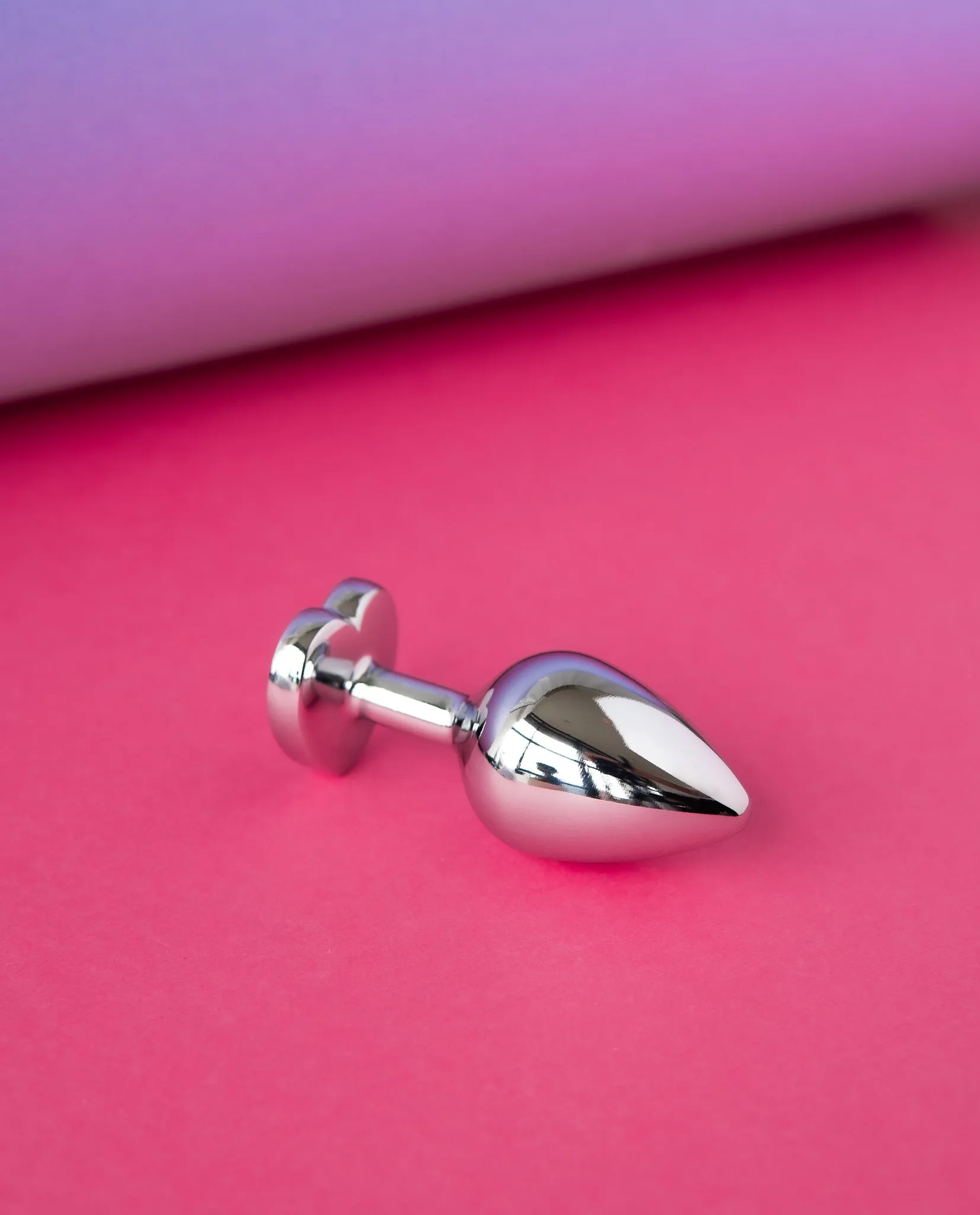 Bejewelled Heart Metal Butt Plug