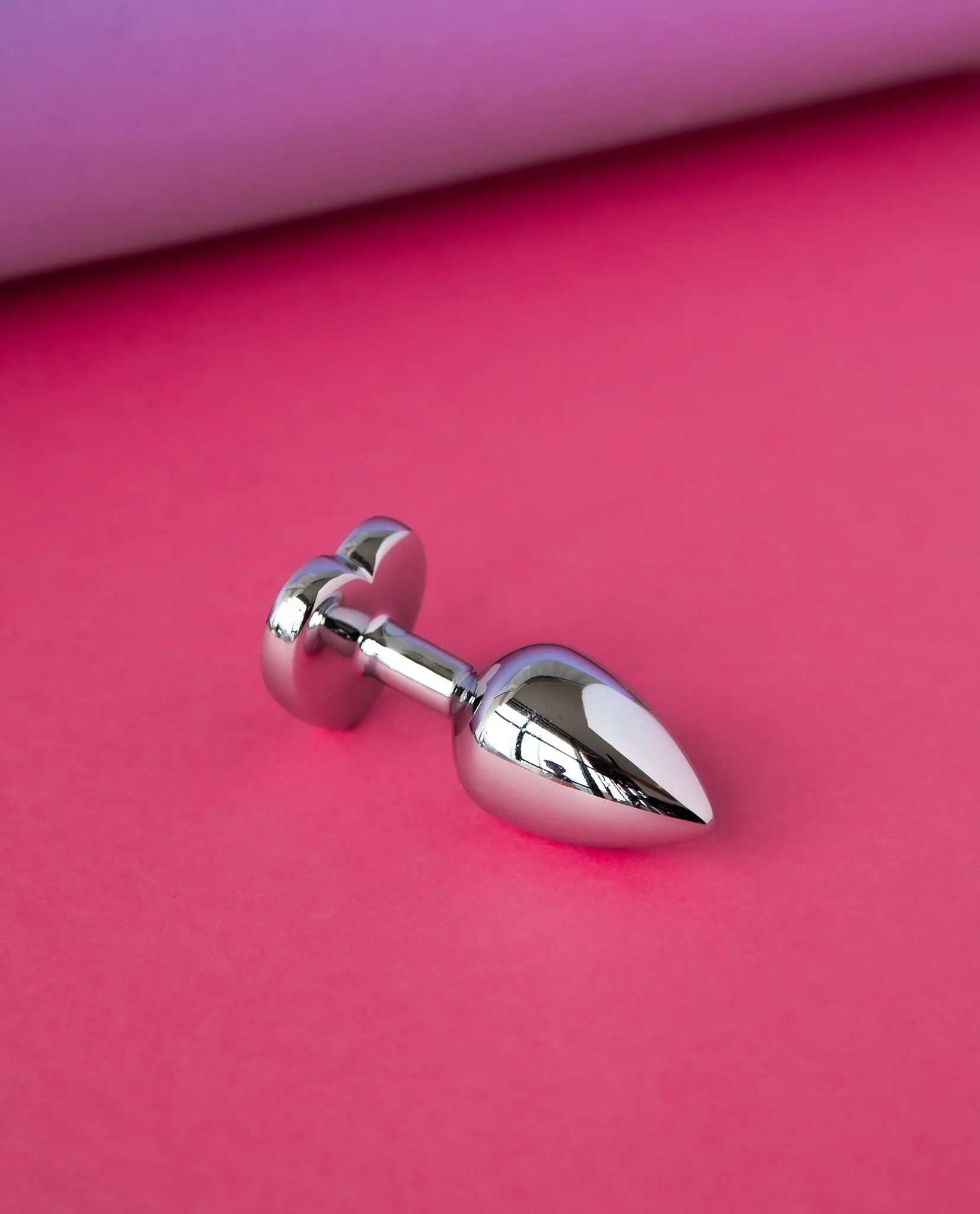 Bejewelled Heart Metal Butt Plug