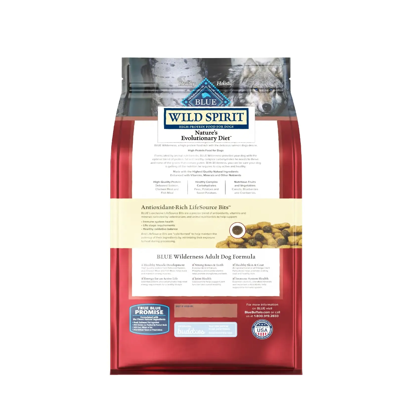 Blue Buffalo Grain-Free Dog Food - WILD Spirit Adult Salmon Recipe