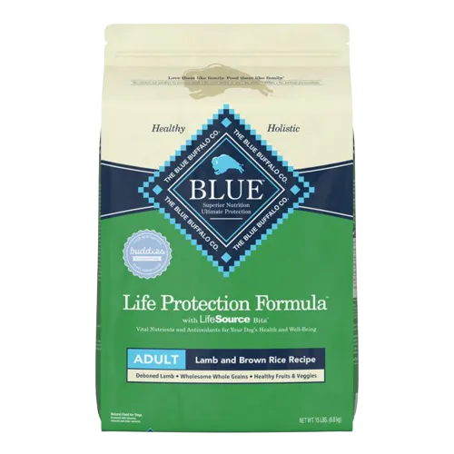 Blue Buffalo Life Protection Formula Natural Adult Dry Dog Food, Lamb and Brown Rice