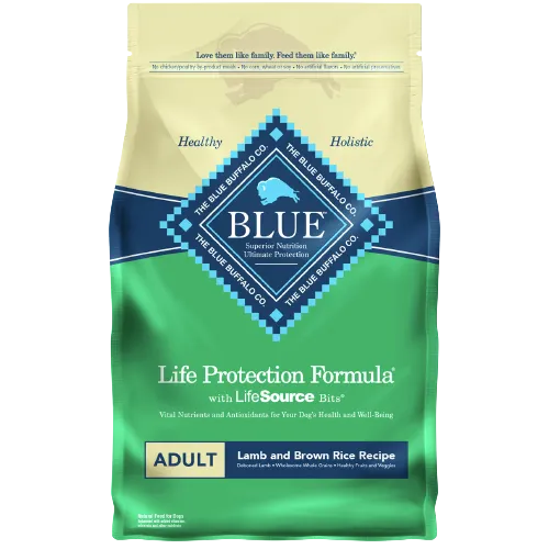 Blue Buffalo Life Protection Formula Natural Adult Dry Dog Food, Lamb and Brown Rice