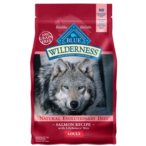 Blue Buffalo Wilderness Grain Free Salmon Recipe Adult Dry Dog Food