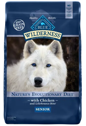 Blue Buffalo Wilderness Senior Grain-Free Chicken Recipe Dry Dog Food