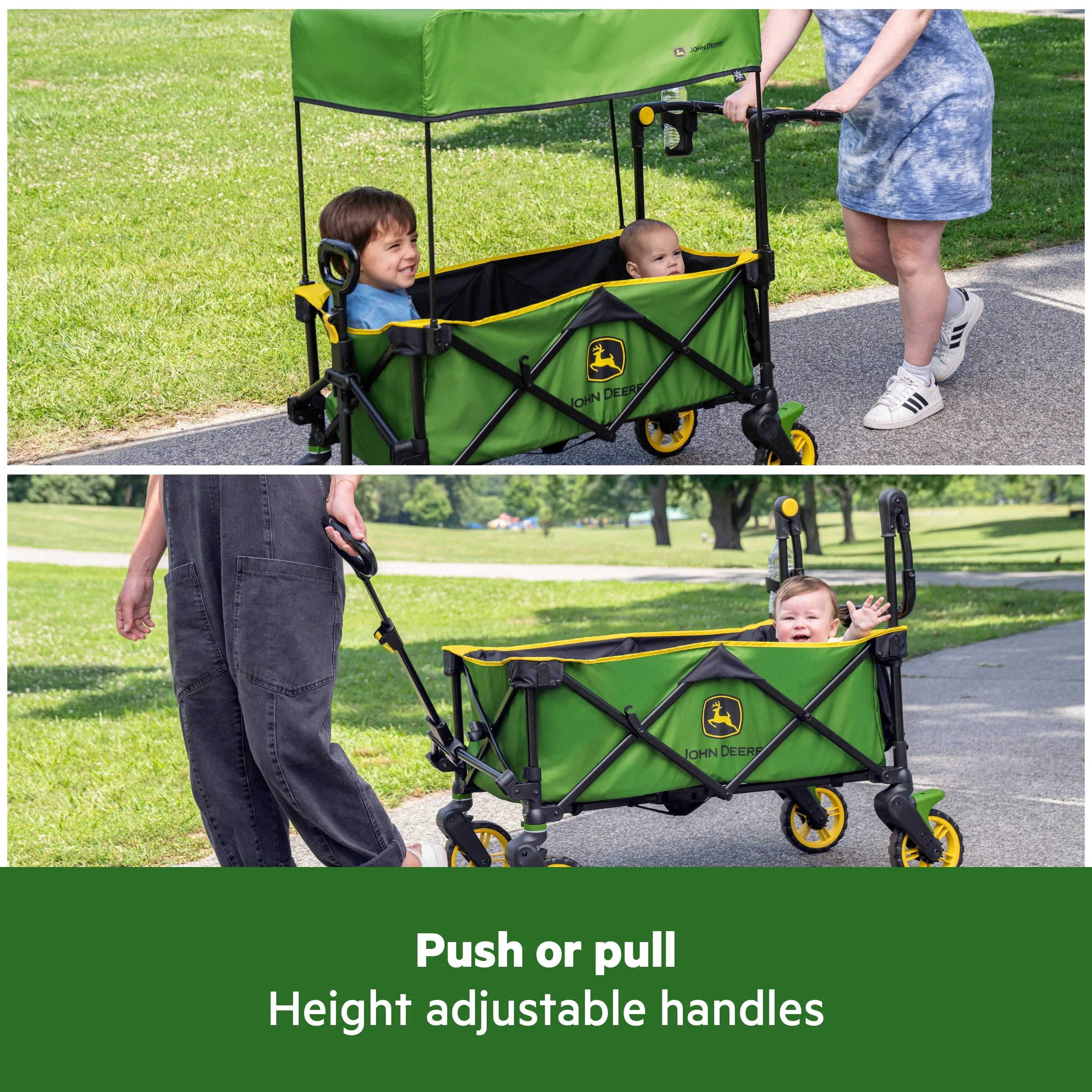 Bright Starts John Deere Pop 'N Ride Stroller Wagon