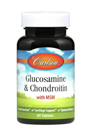 Carlson Labs, Glucosamine & Chondroitin, 45 Tablets