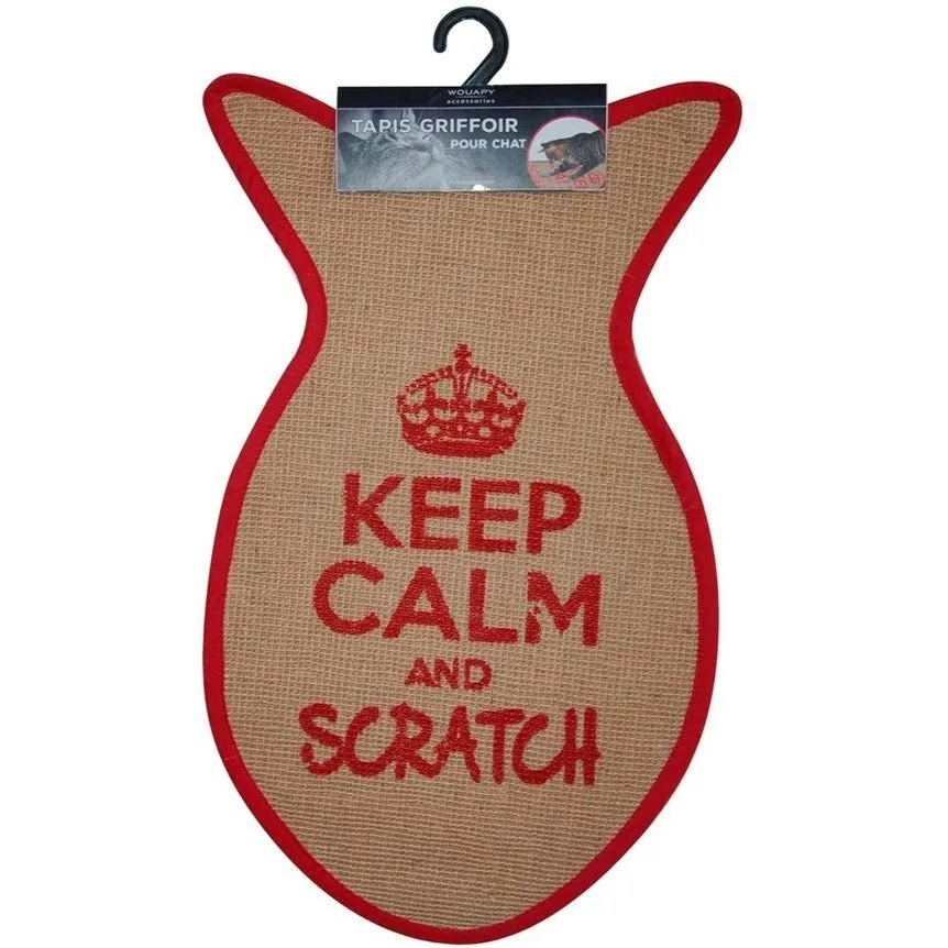 Cat Scratcher Fish Mat (Red)