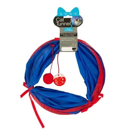 Cat Tunnel with Dangle Toys