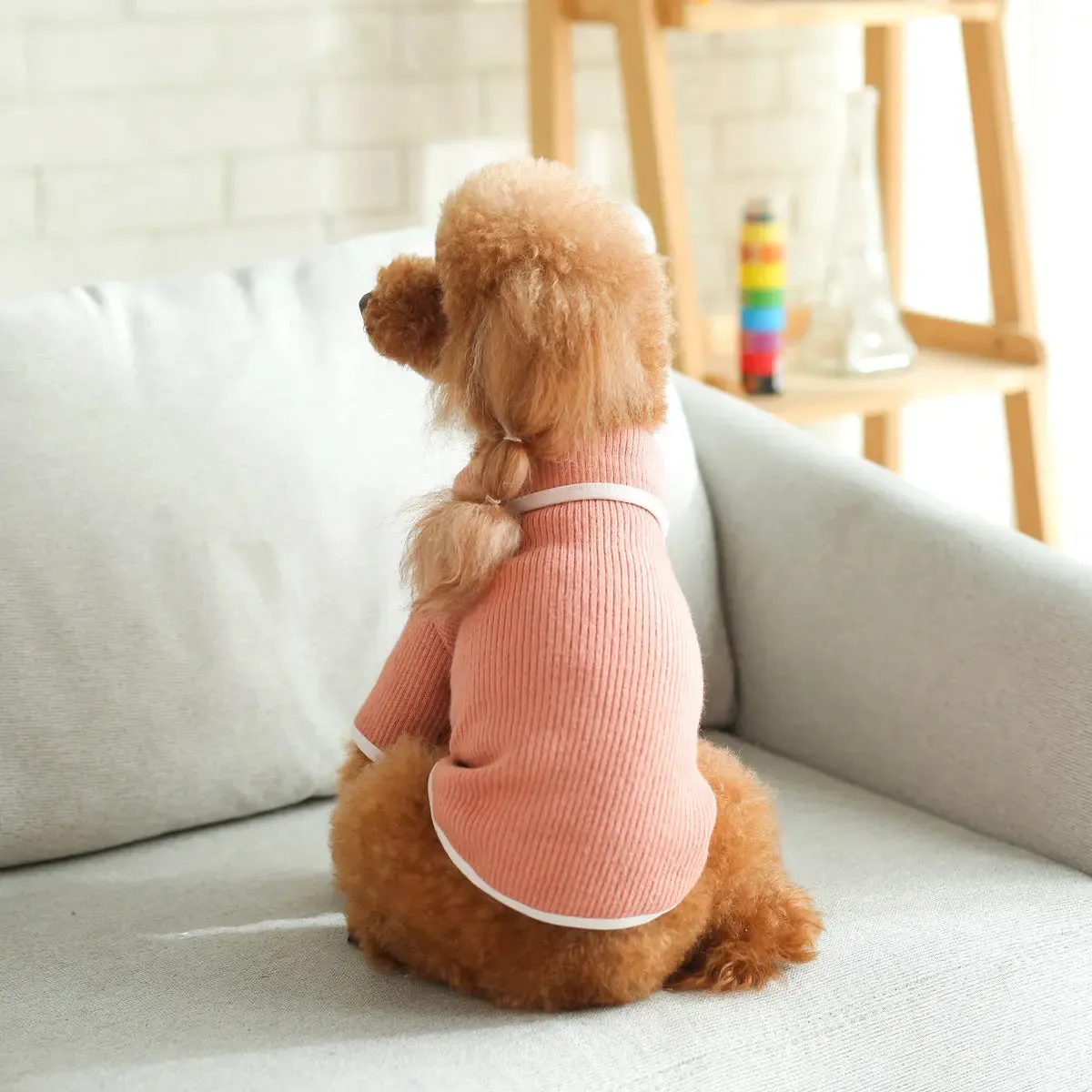 Dog Clothes Doll Collar Fleece Warm Sweater