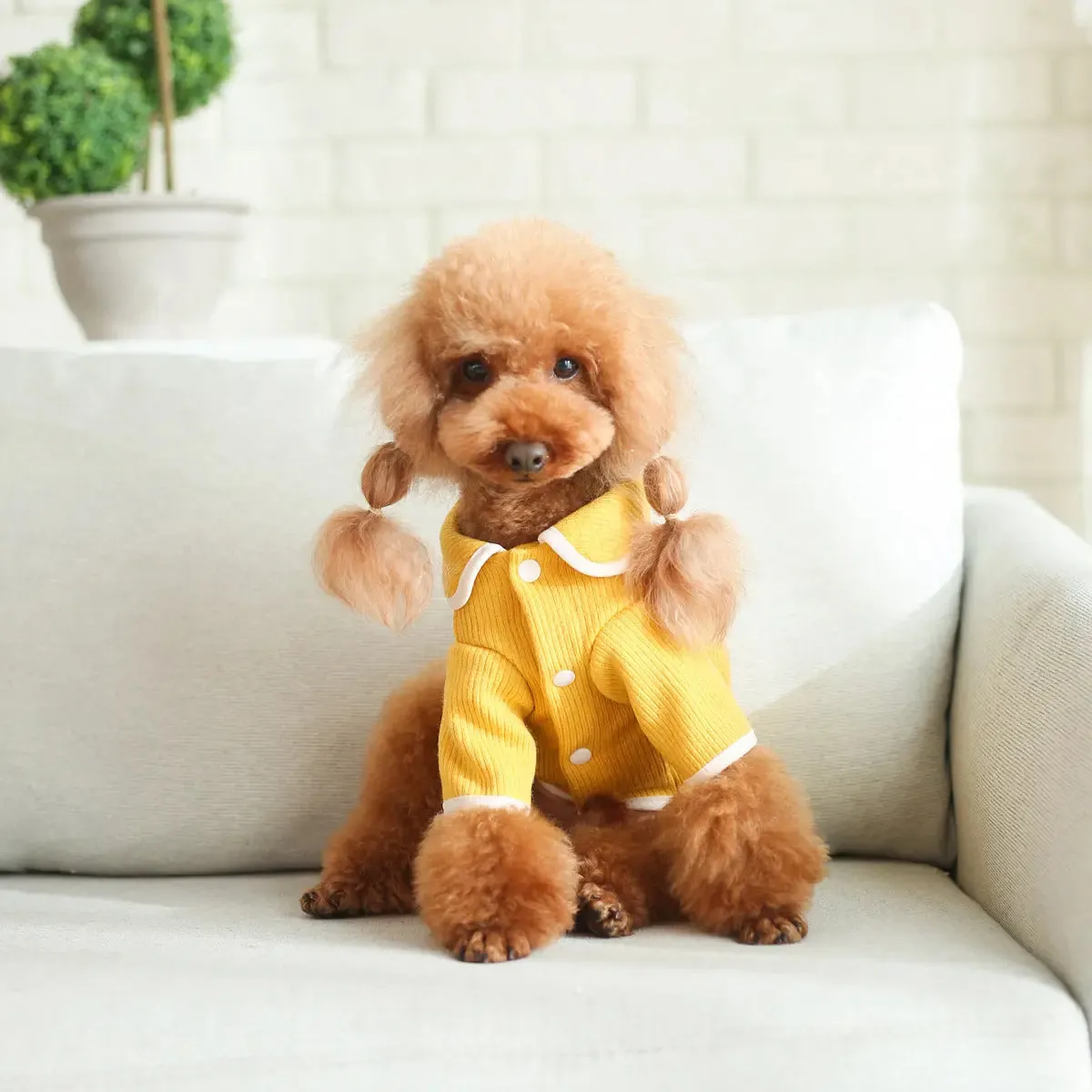 Dog Clothes Doll Collar Fleece Warm Sweater