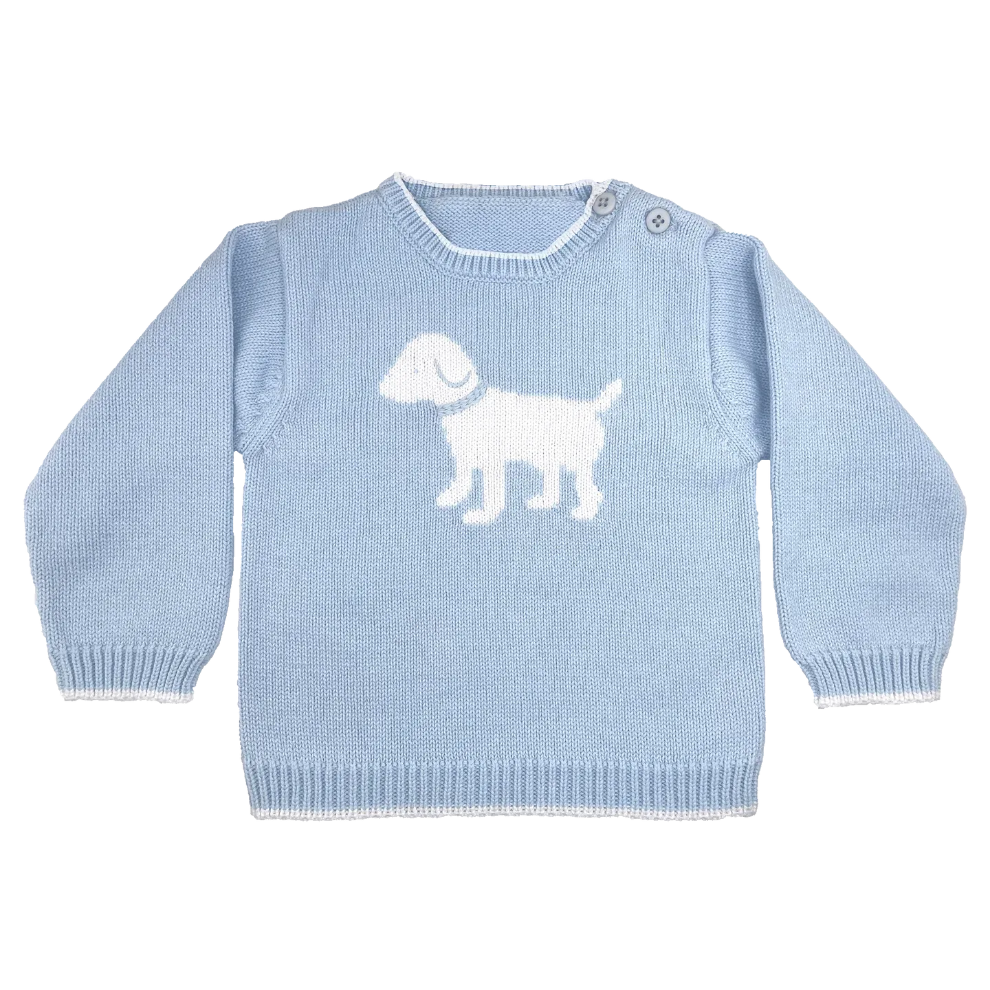 Dog Knit Sweater in Blue