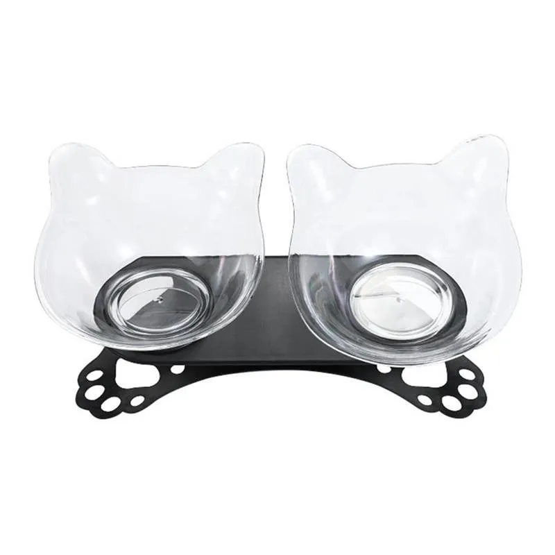 Elevated Cat Food and Water Bowls