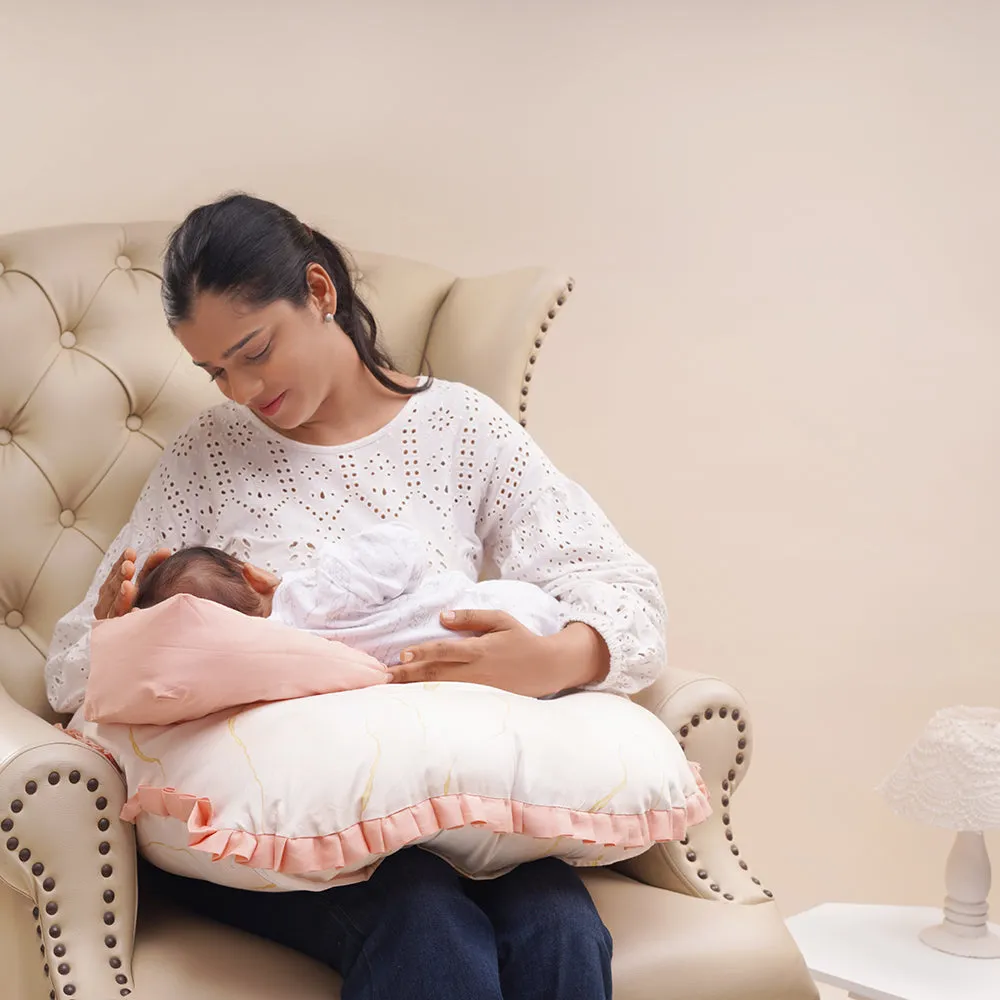 Fancy Fluff Organic Feeding Pillow With Reclining Support Pillow - Day Dream