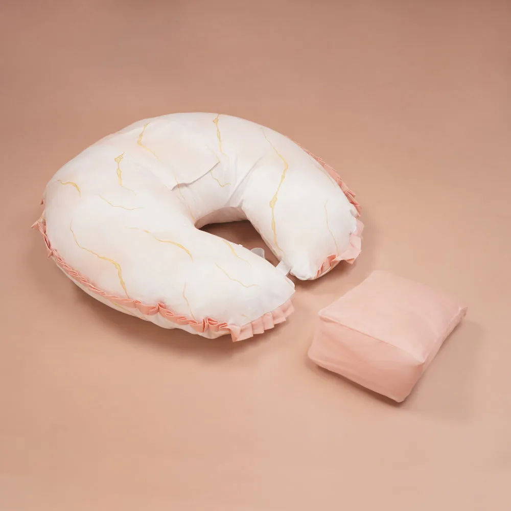 Fancy Fluff Organic Feeding Pillow With Reclining Support Pillow - Day Dream