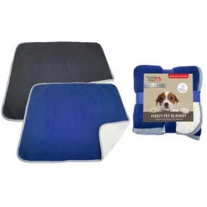 Fleecy Pet Blanket With Sherpa Lining - 80cm x 100cm