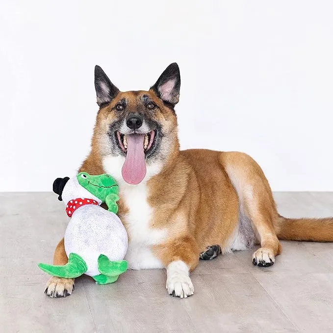 Fringe Dog Toy Holiday Tyranno-Snow-Rus Rex