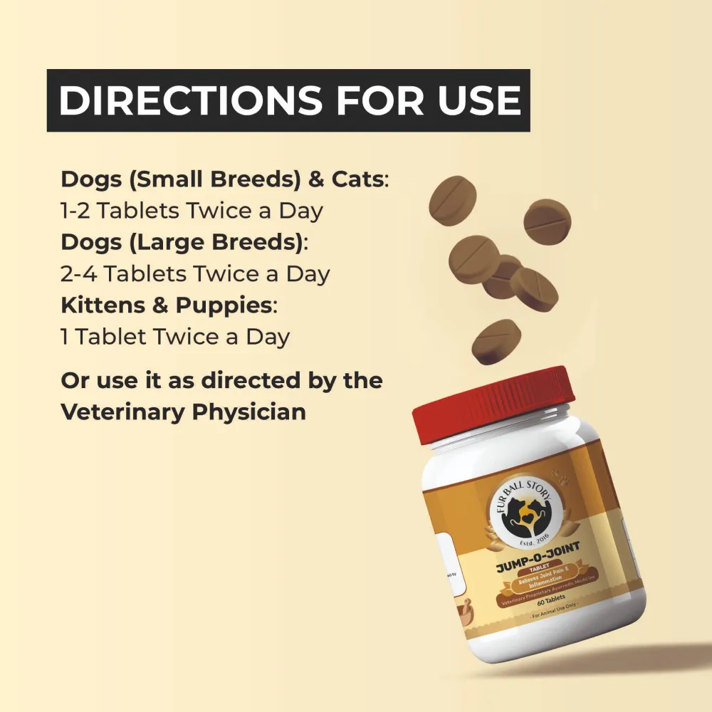 FurBall Story Jump O Joint Care tablets for Dogs and Cats