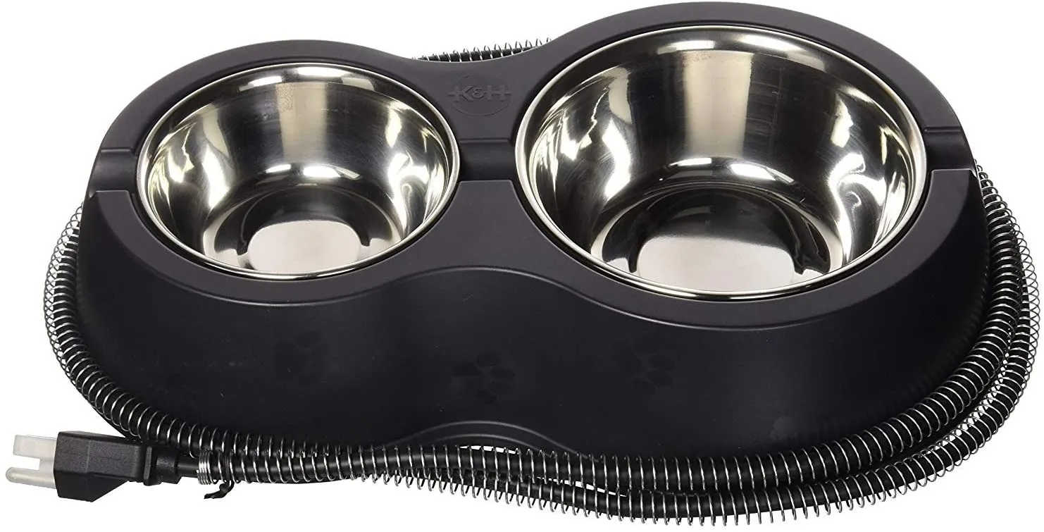 Heated Outdoor Cat Bowls - Thermo-Kitty Café - Keeps Food and Water from Freezing