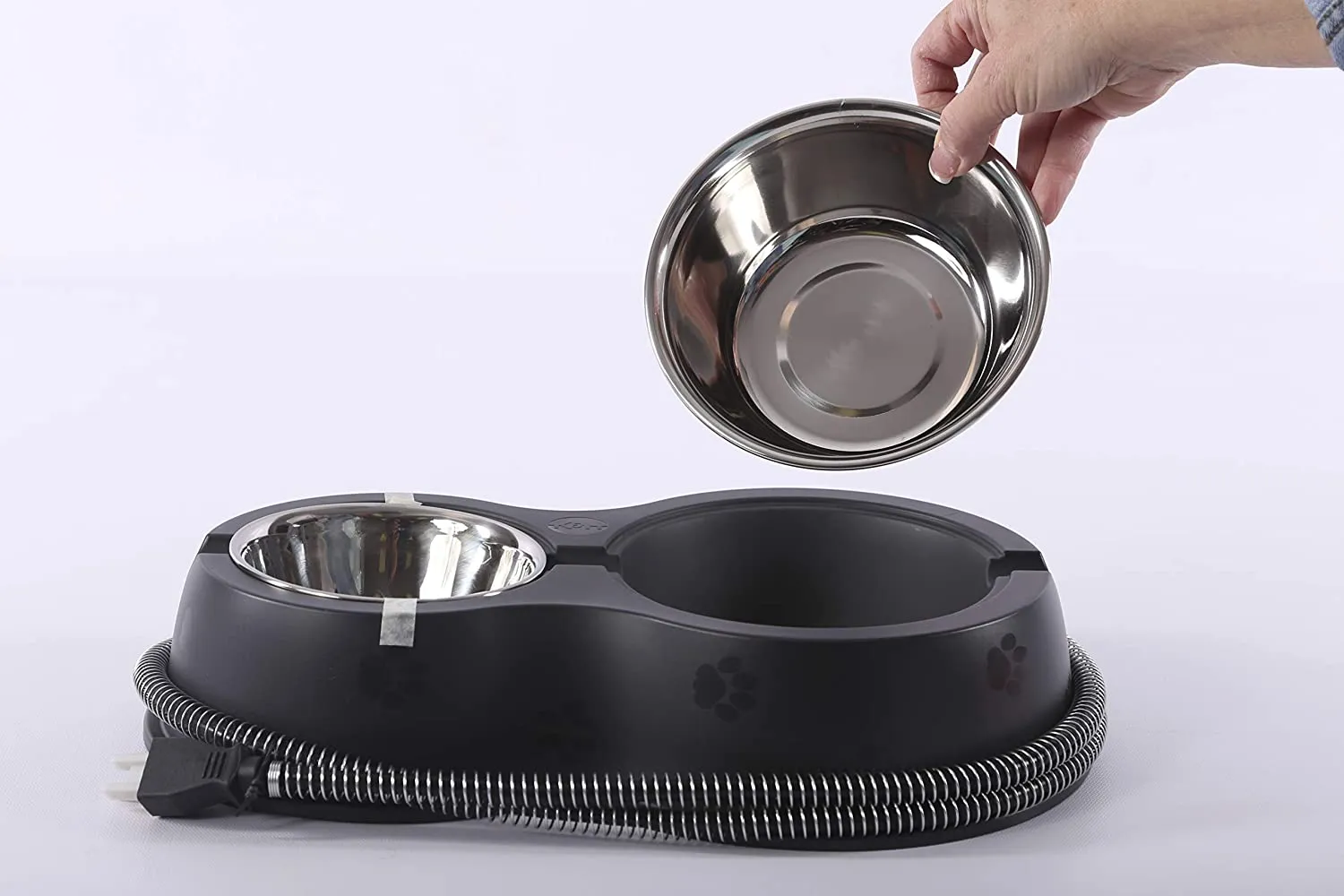 Heated Outdoor Cat Bowls - Thermo-Kitty Café - Keeps Food and Water from Freezing