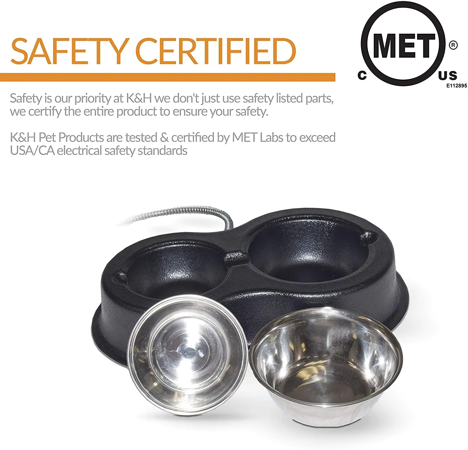 Heated Outdoor Cat Bowls - Thermo-Kitty Café - Keeps Food and Water from Freezing