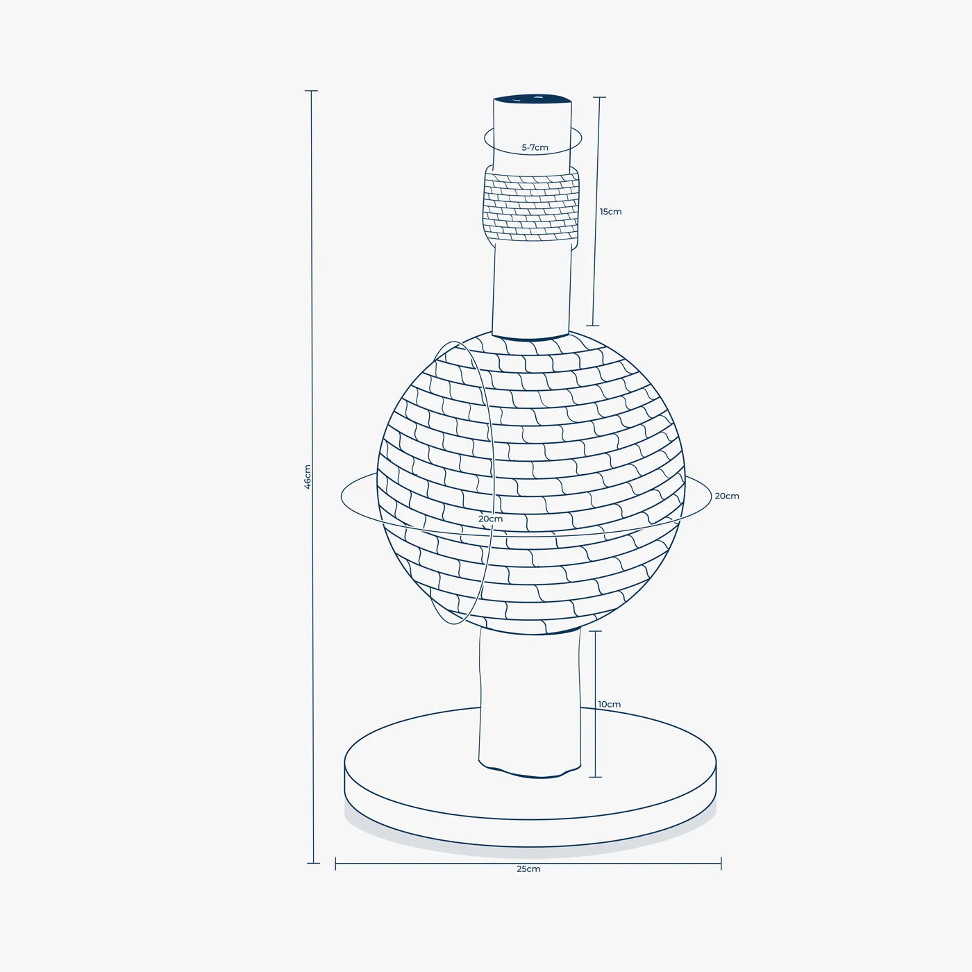 Helsinki The Ball Ivory Cat Scratch Post