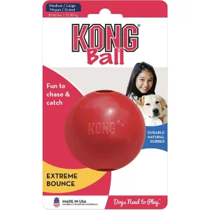 KONG Classic | Dog Toy | Red Rubber Ball - Medium/Large