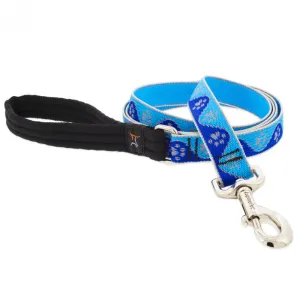 Lupine Dog Leash 1" Width X 6' Length High Lights Blue Paws