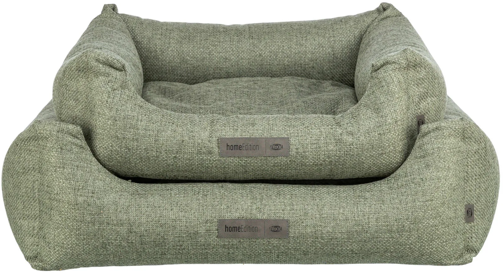 Matteo bed, square, 80 x 60 cm, olive green