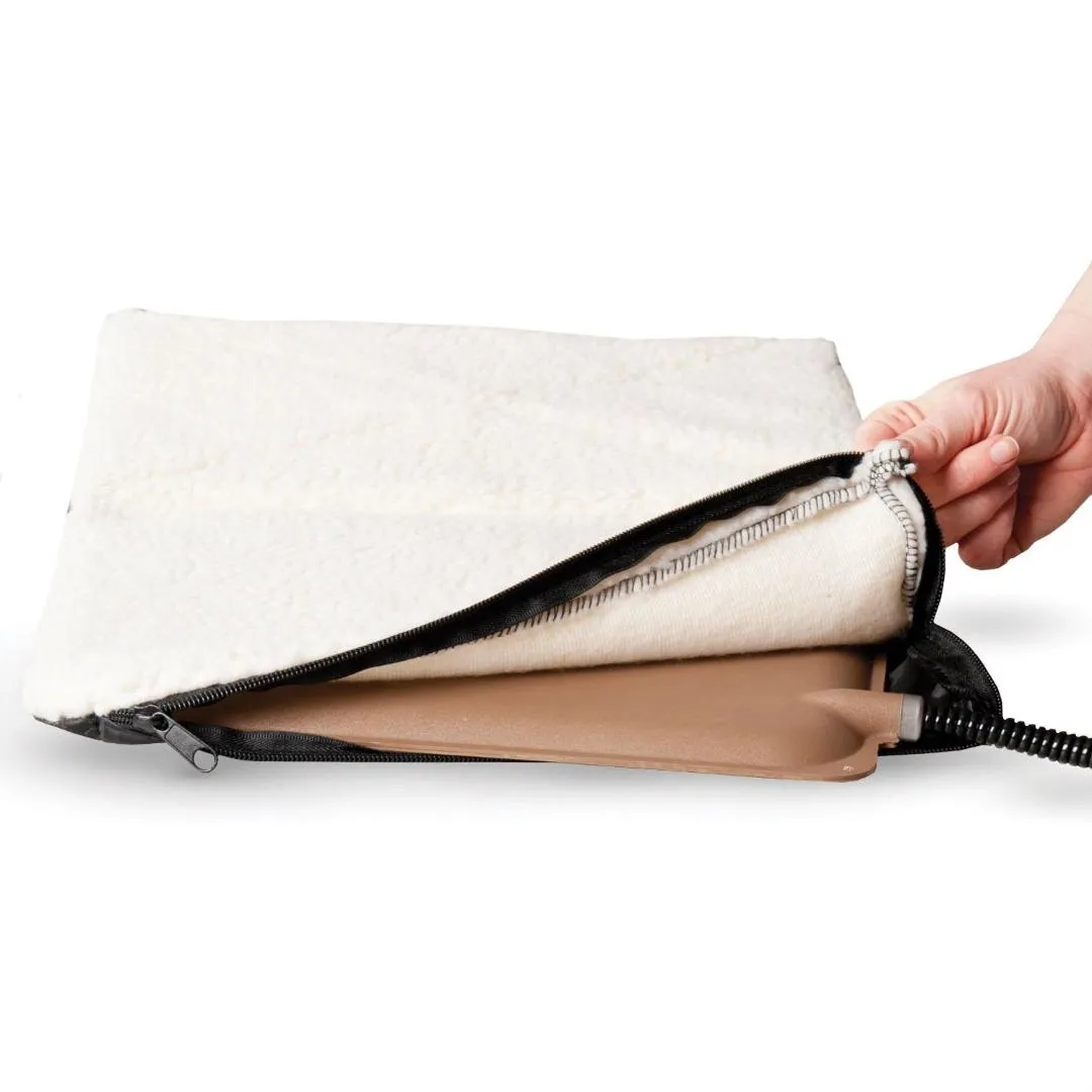 Modern Heated Outdoor Cat House Shelter in Tan