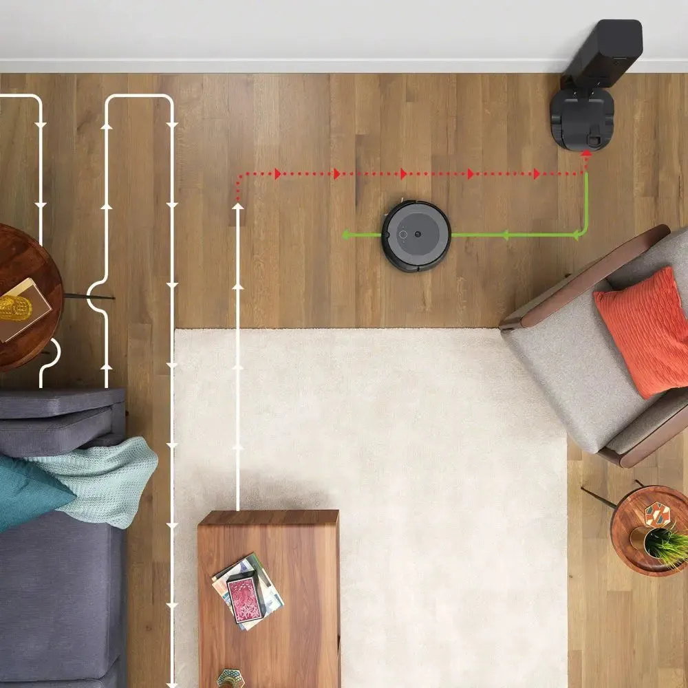 Open Box - iRobot Roomba i3  Wi-Fi Connected Self-Emptying Robot Vacuum Black