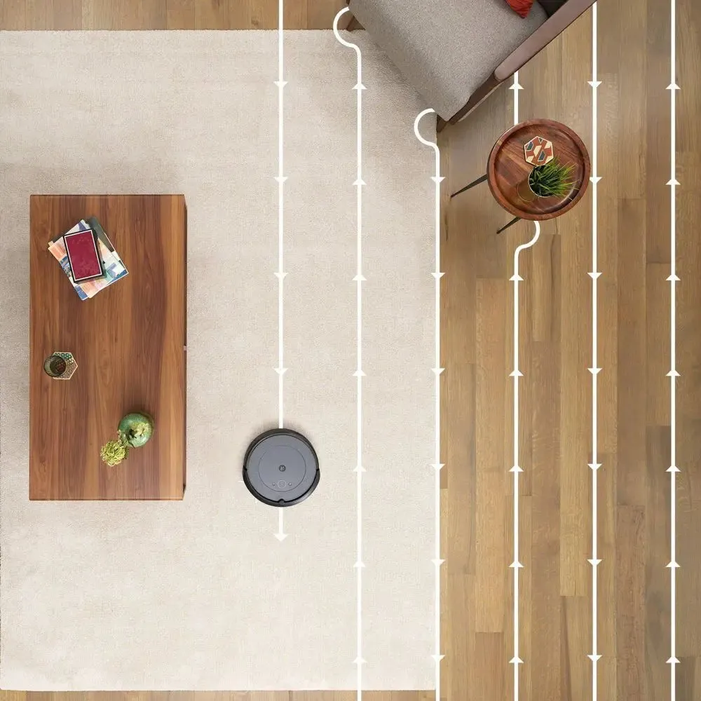Open Box - iRobot Roomba i3  Wi-Fi Connected Self-Emptying Robot Vacuum Black