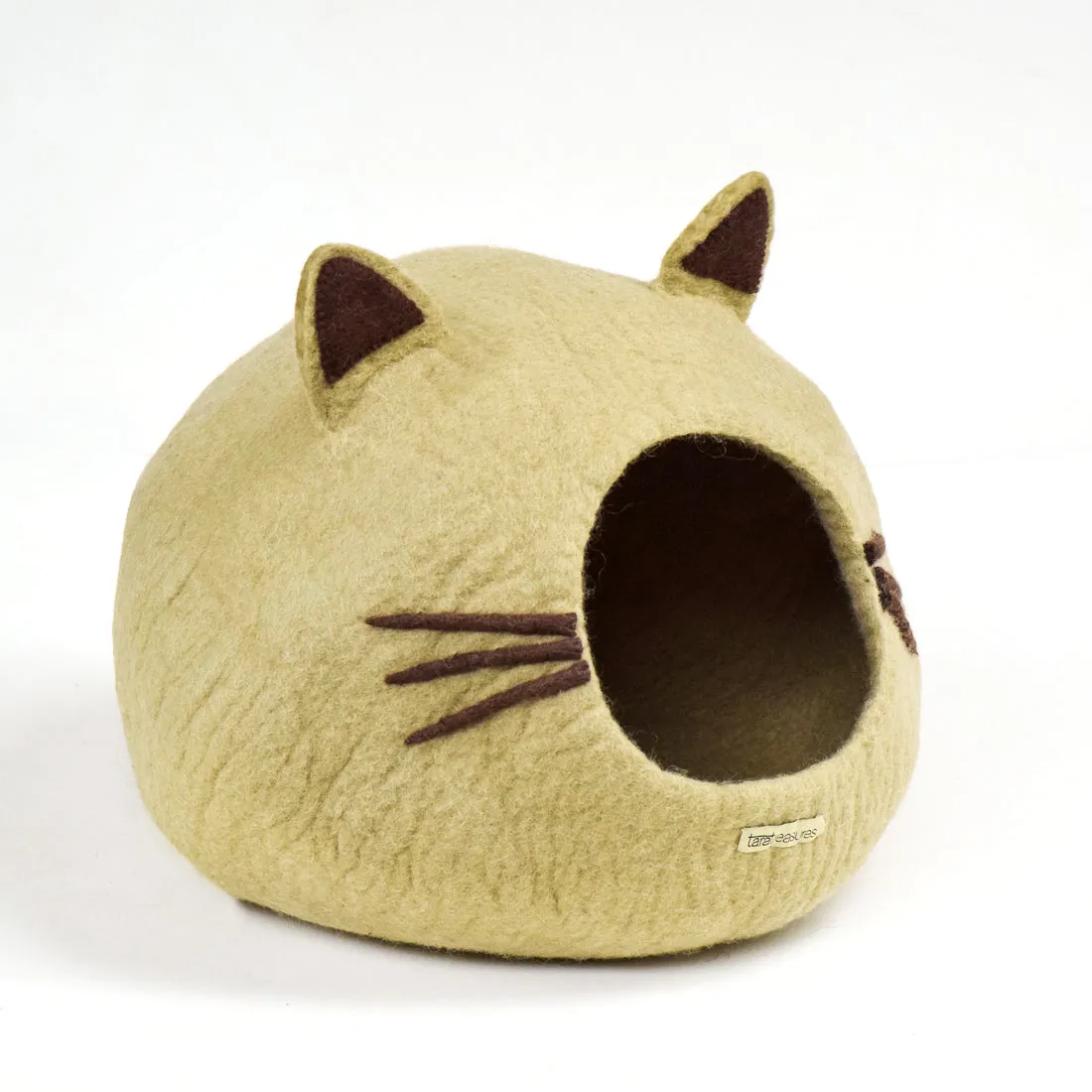 Organic Felt Wool Cat Caves (multiple colours)