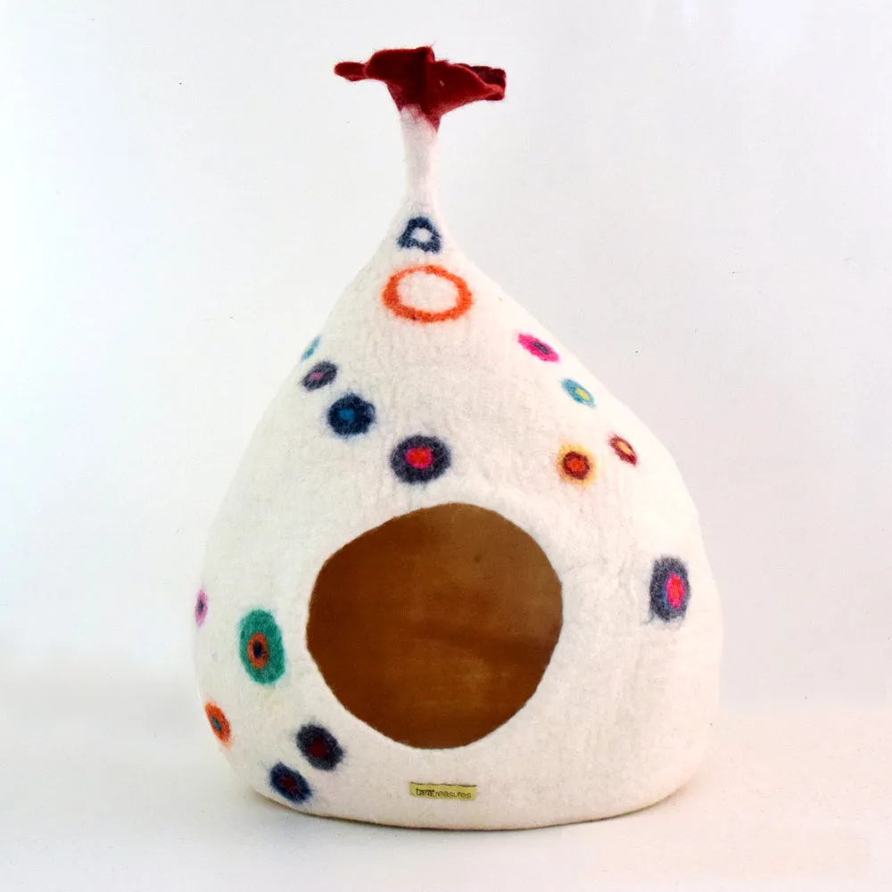 Organic Felt Wool Cat Caves (multiple colours)