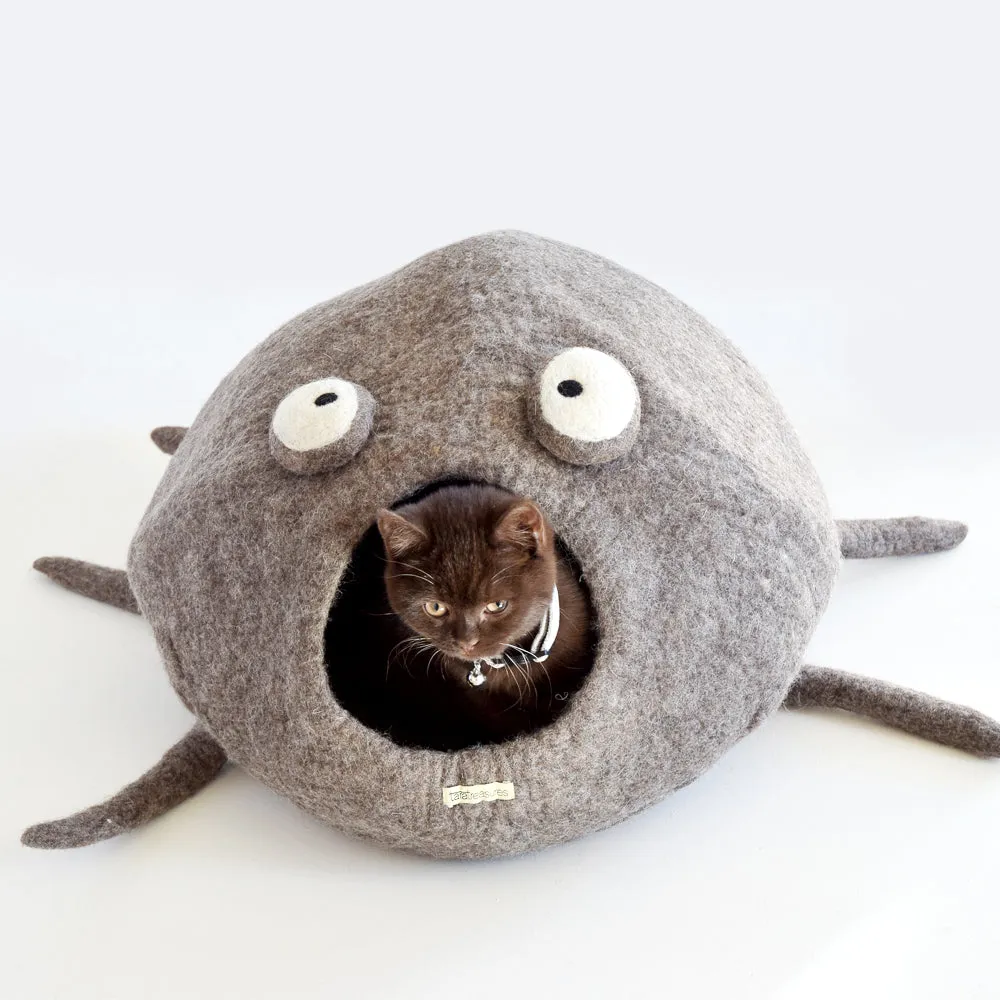 Organic Felt Wool Cat Caves (multiple colours)