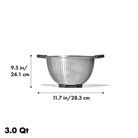 OXO Stainless Steel 3 qt. Colander