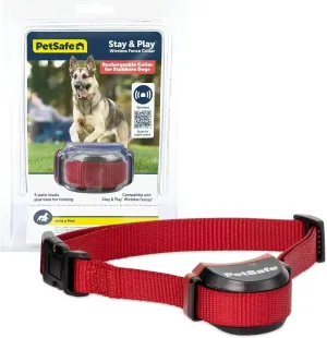 PetSafe Stay & Play Wireless Dog Collar, Rechargeable, Waterproof