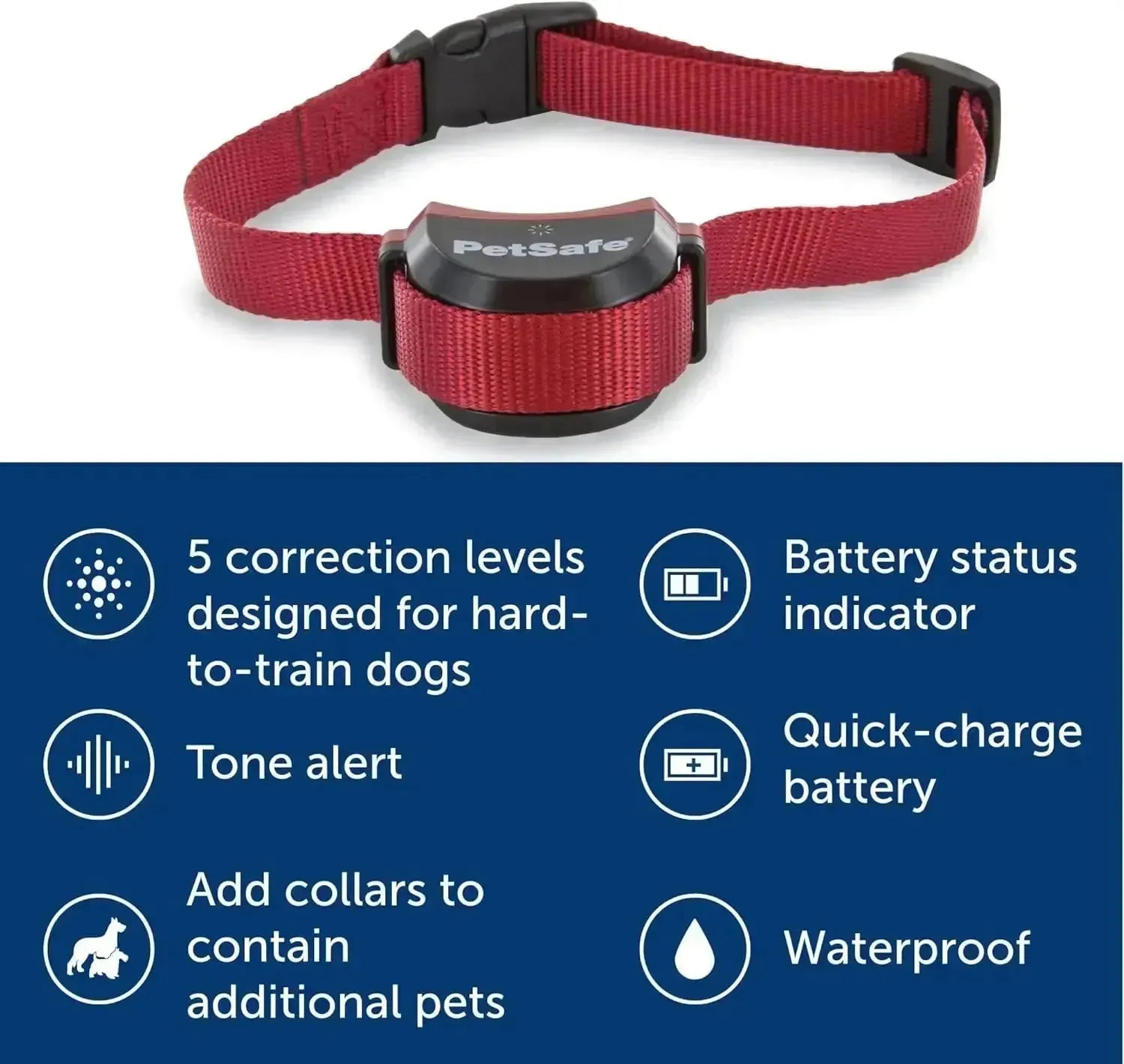 PetSafe Stay & Play Wireless Dog Collar, Rechargeable, Waterproof