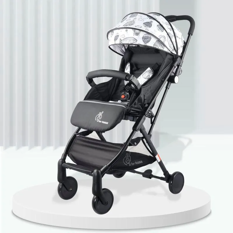 Pocket Stroller Lite - One Hand Fold, Multi Recline, Light Weight, Travel Friendly, Adjustable Canopy, Steel Frame, Link Brake, 0-3 Years