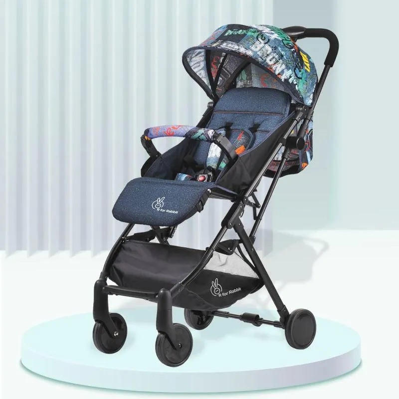 Pocket Stroller Lite - One Hand Fold, Multi Recline, Light Weight, Travel Friendly, Adjustable Canopy, Steel Frame, Link Brake, 0-3 Years