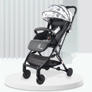 Pocket Stroller Lite - One Hand Fold, Multi Recline, Light Weight, Travel Friendly, Adjustable Canopy, Steel Frame, Link Brake, 0-3 Years