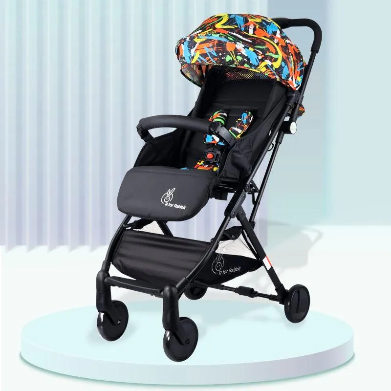 Pocket Stroller Lite - One Hand Fold, Multi Recline, Light Weight, Travel Friendly, Adjustable Canopy, Steel Frame, Link Brake, 0-3 Years