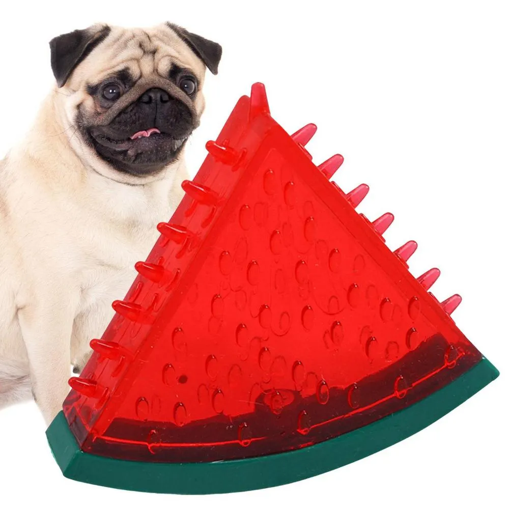Puppy Chewing Toy Durable Teether Cooling Chew Toys With Fruit Shape Design Tough Freezable