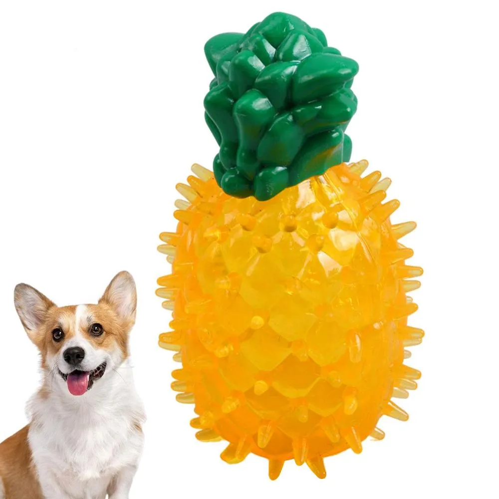 Puppy Chewing Toy Durable Teether Cooling Chew Toys With Fruit Shape Design Tough Freezable